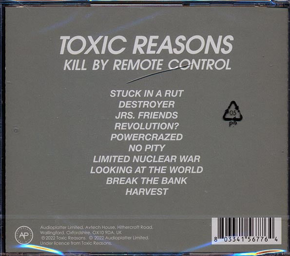 Toxic Reasons - Kill By Remote Control (CD)