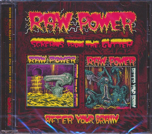 Raw Power - Screams From The Gutter + After Your Brain (2 albums on 2 CDs) (30 tracks) (CD)