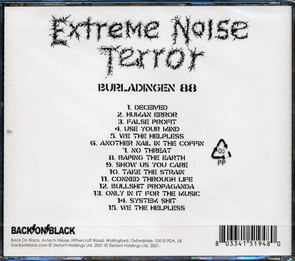 Extreme Noise Terror - Burladingen 88 (CD)
