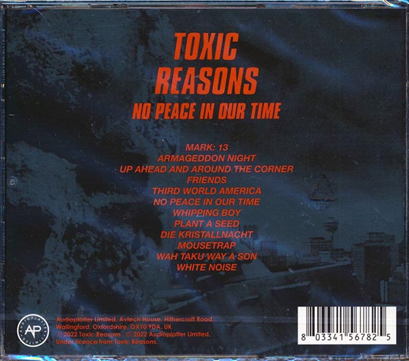 Toxic Reasons - No Peace In Our Time (CD)