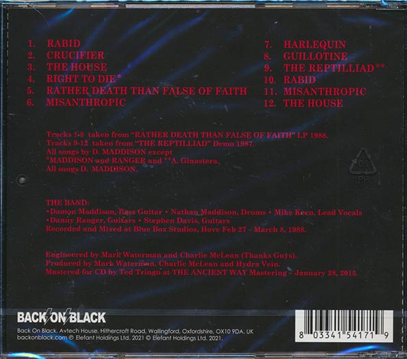 Hydra Vein - Rather Death And False In Faith (CD)