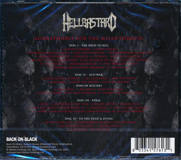 Hellbastard - Agoraphobia For The Misanthropic (40 tracks) (CD)