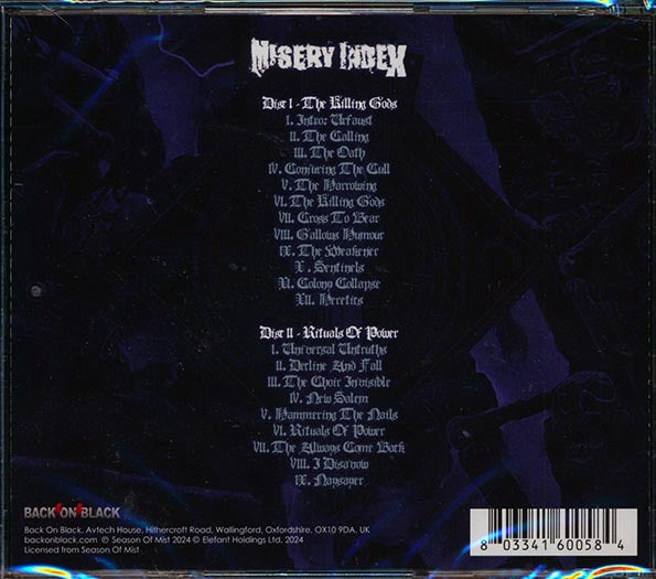 Misery Index - The Killing Gods + Rituals Of Power (2 albums on 2 CDs) (CD)