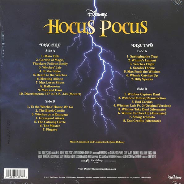 John Debney - Hocus Pocus Original Motion Picture Soundtrack (2xLP) (LP) - PureSound Records