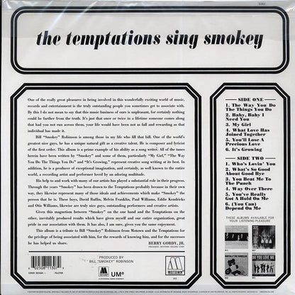 The Temptations - The Temptations Sing Smokey (mono) (ltd. ed.) (180g) (remastered) (LP)