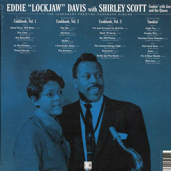 Eddie Lockjaw Davis, Shirley Scott - Cookin' With Jaws And The Queen: The Legendary Prestige And Cookbook Albums (slipcase box set) (4xLP) (box set) (LP)