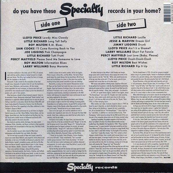 Little Richard, Lloyd Price, Joe Liggins, Roy Milton, Sam Cooke, Etc. - Rip It Up: The Best Of Specialty Records (LP) - PureSound Records