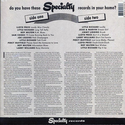 Little Richard, Lloyd Price, Joe Liggins, Roy Milton, Sam Cooke, Etc. - Rip It Up: The Best Of Specialty Records (LP) - PureSound Records