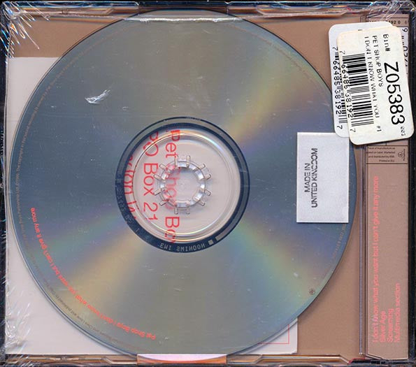 Pet Shop Boys - I Don't Know What You Want But I Can't Give It Any More (CD)