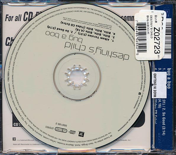 Destiny's Child - Bug A Boo (CD)