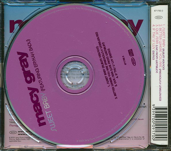 Macy Gray, Erykah Badu - Sweet Baby (CD)