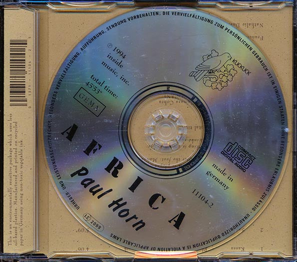 Paul Horn - Africa (CD)