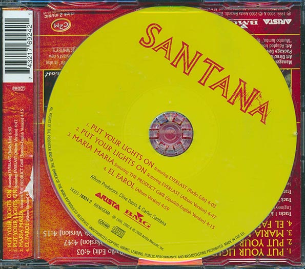 Santana, Everlast - Put Your Lights On (CD)