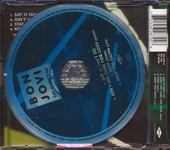 Bon Jovi - Say It Isn't So (CD)
