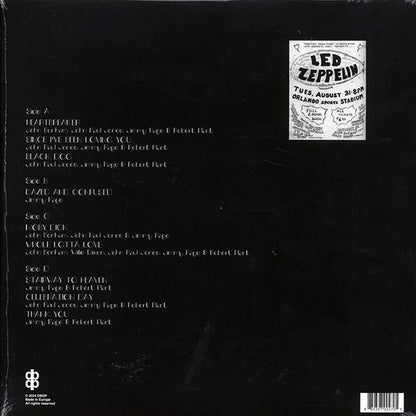 Led Zeppelin - Live At Orlando Stadium, Florida, August 31st, 1971 (LP) - PureSound Records
