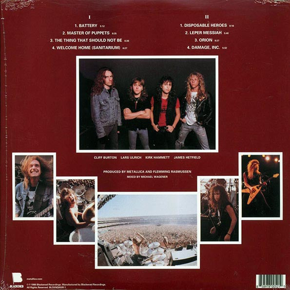 Metallica - Master Of Puppets (2017 PRESS) (180g) (LP) - PureSound Records