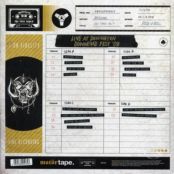 Motorhead - The Lost Tapes Volume 5: Live At Donington Download Fest '08 (ltd. ed.) (2xLP) (LP) - PureSound Records
