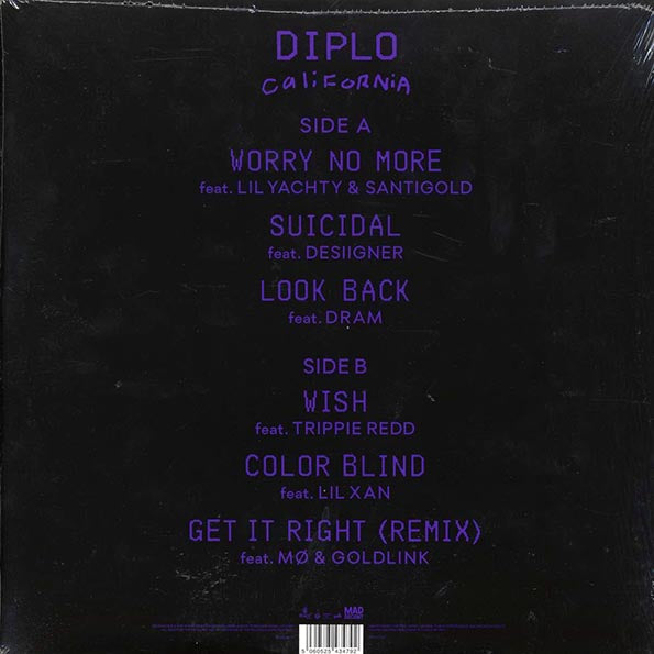 Diplo - California (purple vinyl) (LP) - PureSound Records