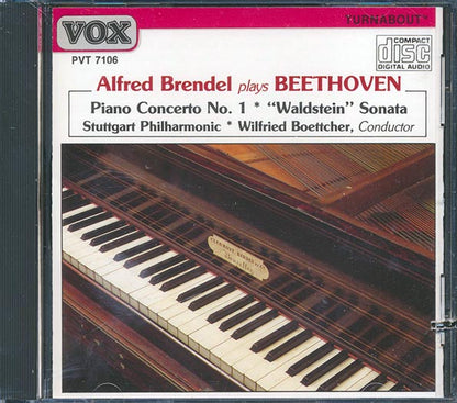 Alfred Brendel, Beethoven - Piano Concerto No. 1 Waldstein Sonata, Stuttgart Philharmonic, Wilfred Boettcher Conductor (CD)