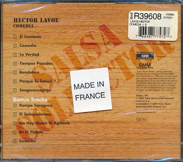 Hector Lavoe - Comedia (+5 bonus tracks) (CD)