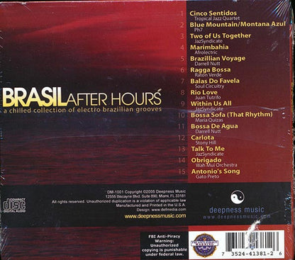 Tropical Jazz Quartet, Afrolectic, Stony Hill, Etc. - Brasil After Hours: A Chilled Collection Of Electro Brazillian Grooves (CD)