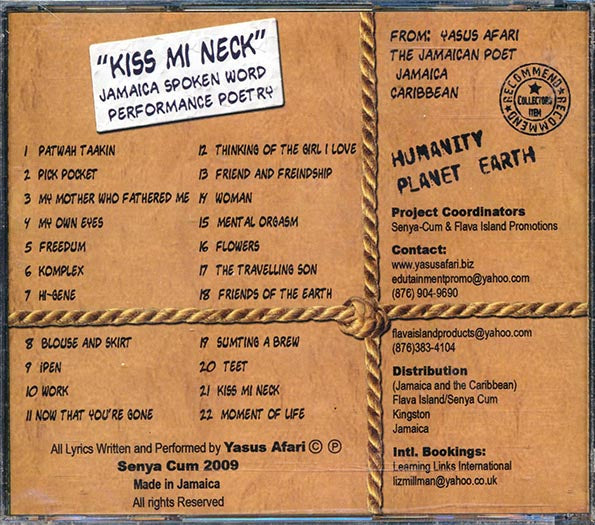 Yasus Afari - Kiss Me Neck (CD)