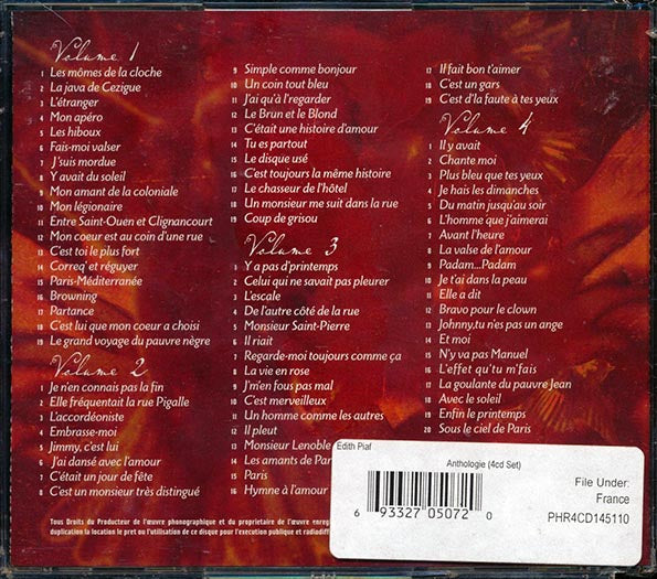Edith Piaf - Anthologie (77 tracks) (CD)