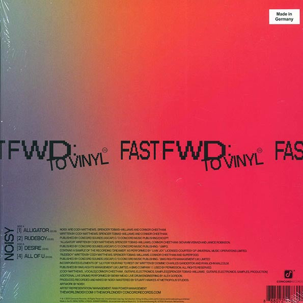 Noisy - Fast Fwd: To Vinyl (RSD 2023) (ltd. ed.) (LP) - PureSound Records