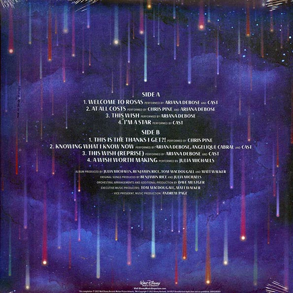 Ariana Debose, Chris Pine, Angelique Cabral, Julia Michaels - Wish: Original Motion Picture Soundtrack (LP) - PureSound Records