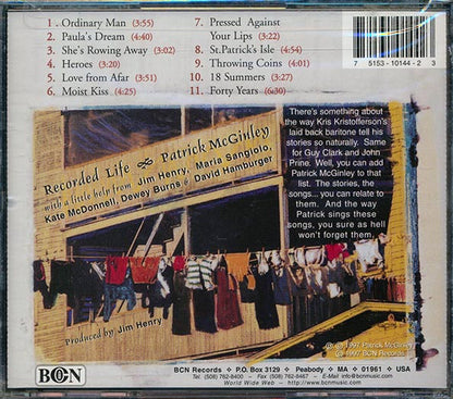 Patrick McGinley - Recorded Life (CD)