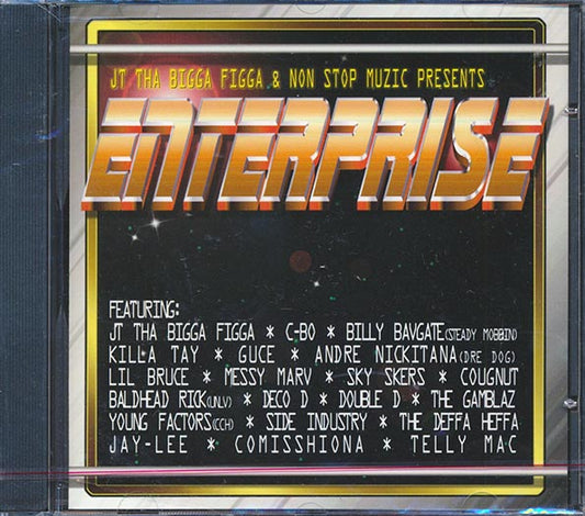 JT The Bigga Figga, Messy Marv, Baldhead Rick, Etc. - JT The Bigga Figga & Non Stop Muzic Presents Enterprise (CD)