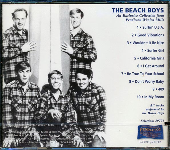 The Beach Boys - Pendleton: An Exclusive Collection From Pendleton Woolen Mills (CD)