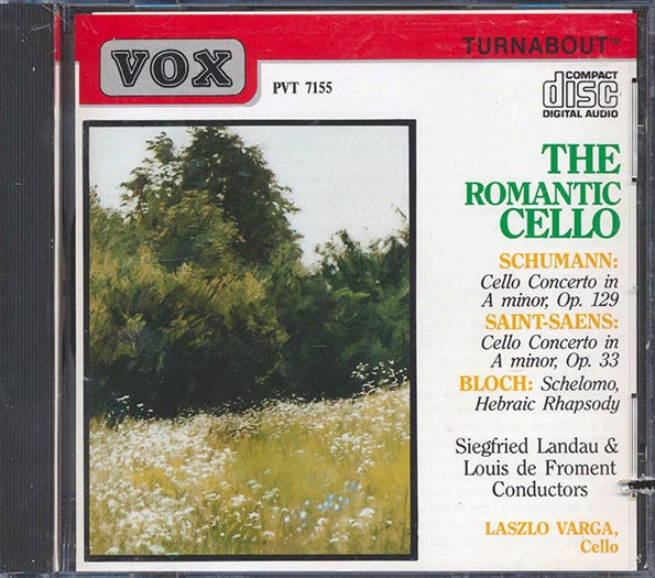 Schumann, Saint-Saens, Bloch - The Romantic Cello (CD)