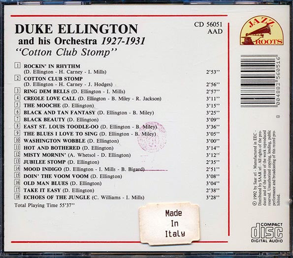 Duke Ellington & His Orchestra - Cotton Club Stomp: 1927-1931 (CD)