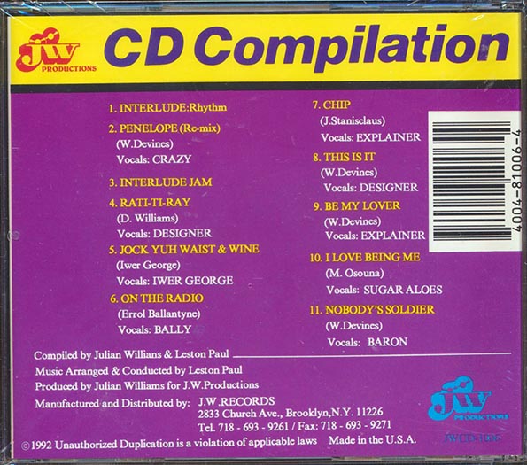 Baron, Explainer, Iwer George, Etc. - JW Records CD Compilation Volume 2 (CD)