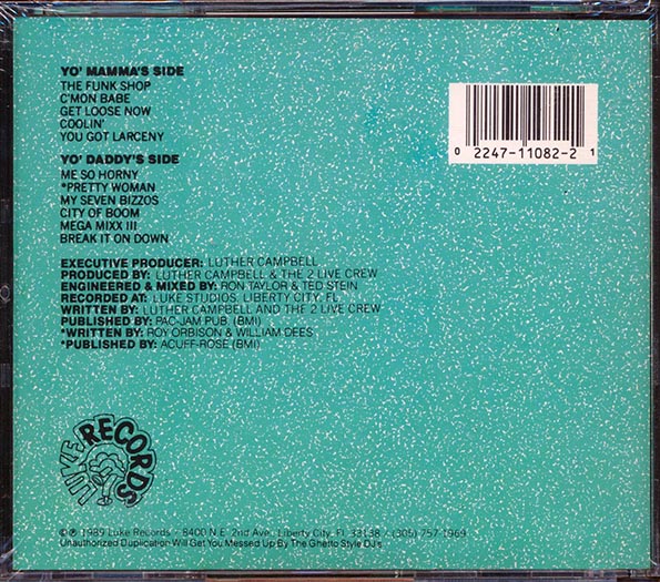 2 Live Crew - As Clean As They Wanna Be (CD)