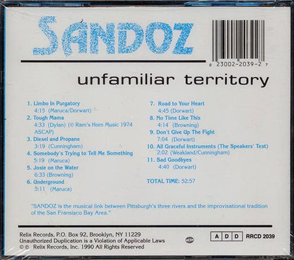 Sandoz - Unfamiliar Territory (CD)