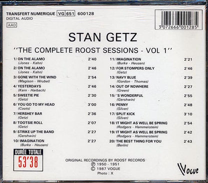 Stan Getz Quartet - The Complete Roost Sessions Volume 1 (CD)