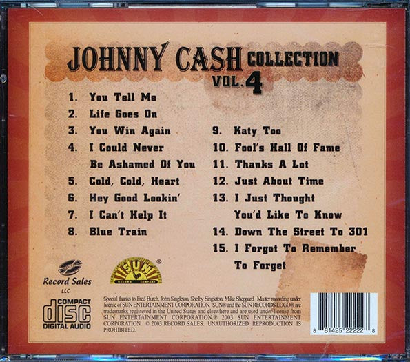 Johnny Cash - Johnny Cash Collection Volume 4 (CD)