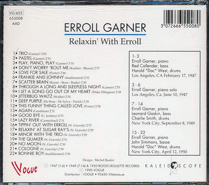 Erroll Garner - Relaxin' With Erroll (CD)