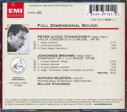 Nathan Milstein, Pyotr Ilyich Tchaikovsky, Johannes Brahms - Tchaikovsky & Brahms (CD)