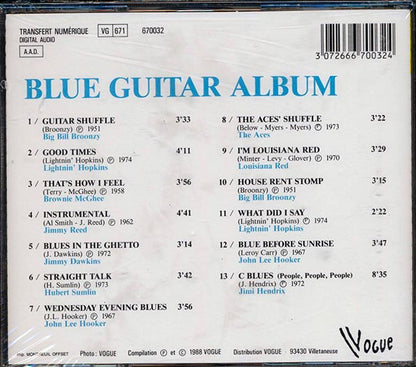 Big Bill Broonzy, Lightnin' Hopkins, John Lee Hooker, Louisiana Red, Jimi Hendrix, Etc. - Blue Guitar Album (CD)