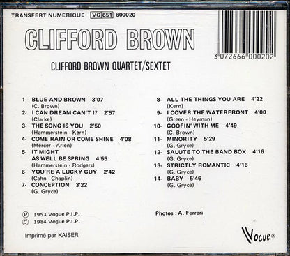 Clifford Brown - Quartet/Sextet (CD)