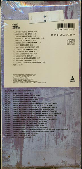 Raven, Steel, Warrior, White Spirit, Dedringer, Persian Risk, Etc. - Metal Minded: The Best Of British Metal Music (CD)