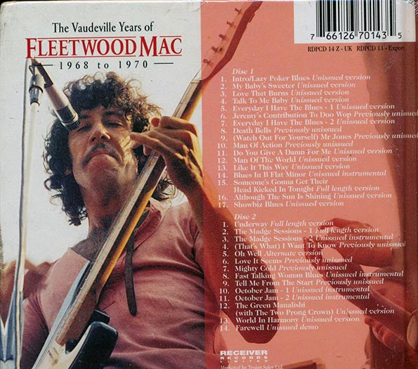 Fleetwood Mac - The Vaudeville Years Of Fleetwood Mac: 1968 To 1970 (casebound set) (31 tracks) (2xCD) (CD)