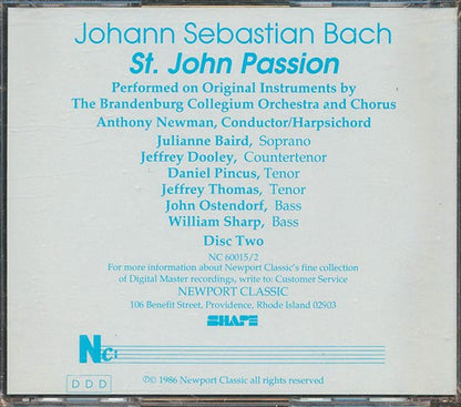 The Brandenburg Collegium Orchestra And Chorus - St. John Passion Part 1 + Part 2 (CD)