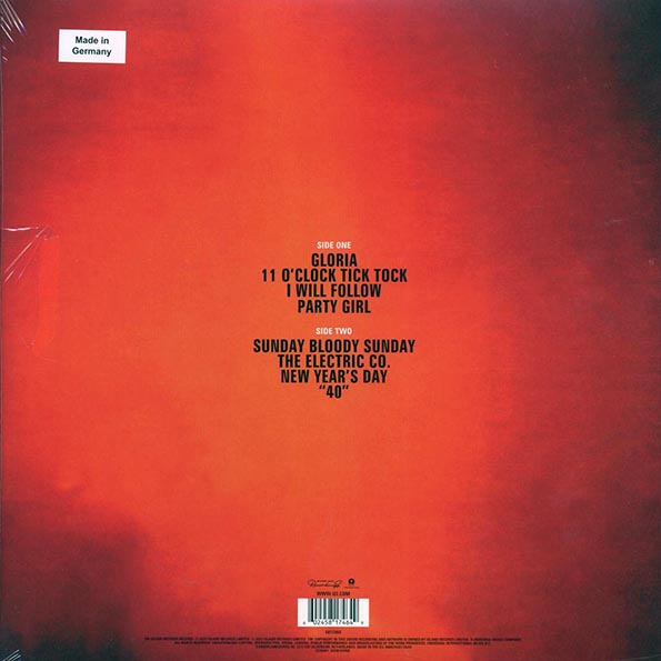 U2 - Live: Under A Blood Red Sky (40th Anniv. Ed.) (RSD 2023) (2xLP) (180g) (remastered) (LP)