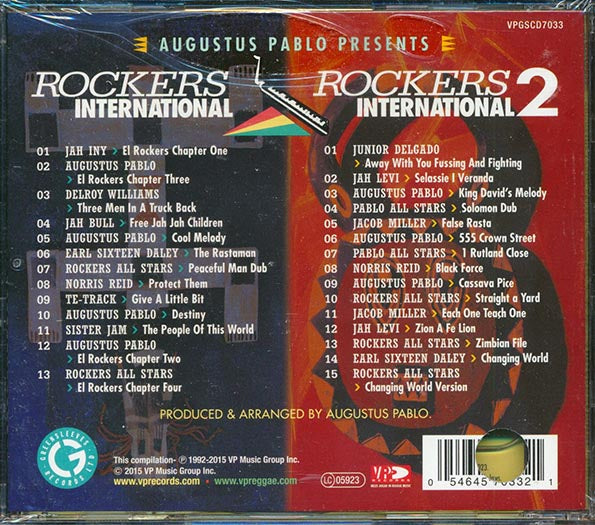 Augustus Pablo, Jacob Miller, Hugh Mundell, Etc. - Rockers International 1 + Rockers International 2 (2 albums on 2 CDs) (28 tracks) (CD)