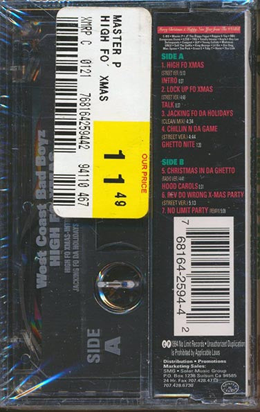 West Coast Bad Boyz - High Fo Xmas (TAPE) - PureSound Records