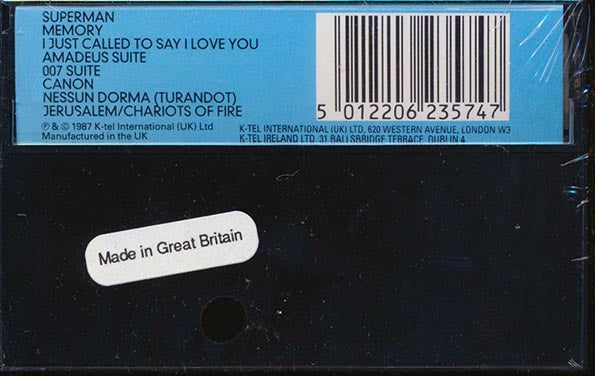 The Mantovani Orchestra - Incomparable (James Bond, Canon, Etc.) (TAPE) - PureSound Records